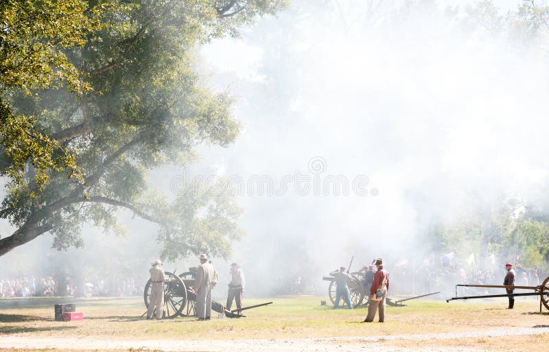 La guerre civile Canon allument photo stock La guerre civile Canon allument photo stock