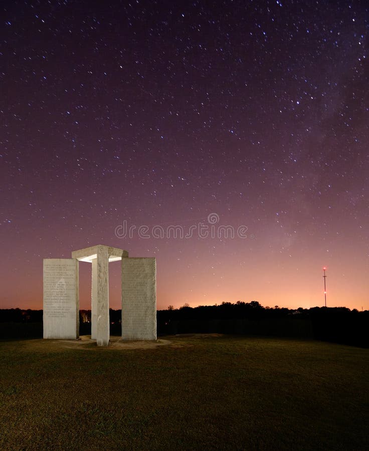 La Géorgie Guidestones photos stock La Géorgie Guidestones photos stock