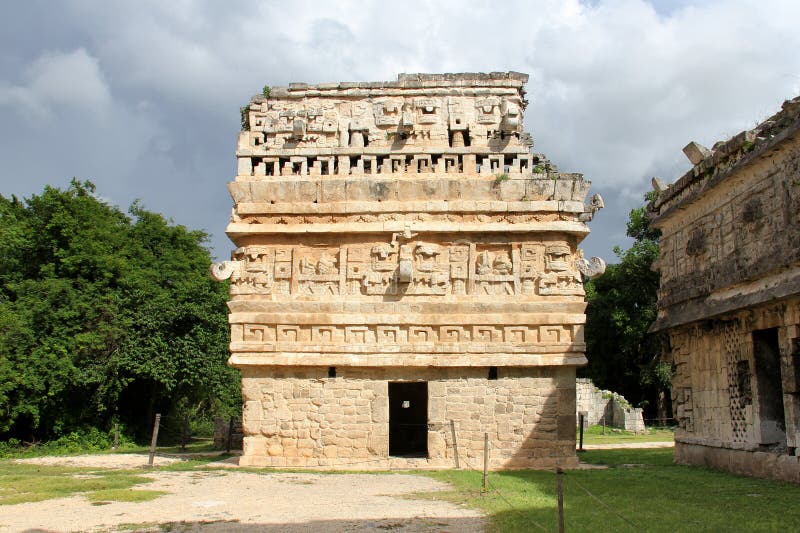 La Iglesia` (`the Church`), a Small Temple Bearing Many Masks, Chichen-Itza,  Yucatan, Mexico Stock Image - Image of america, classic: 216346755