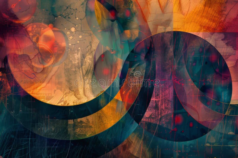 La imagen digital representa una composición abstracta en colores mutados. fotos de archivo libres de regalías