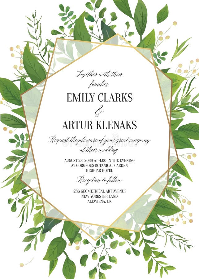 La invitación de la boda, vector floral invita a reserva la fecha Ca moderno stock de ilustración La invitación de la boda, vector floral invita a reserva la fecha Ca moderno stock de ilustración