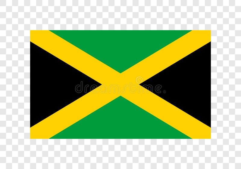 La Jamaïque - drapeau national illustration de vecteur La Jamaïque - drapeau national illustration de vecteur