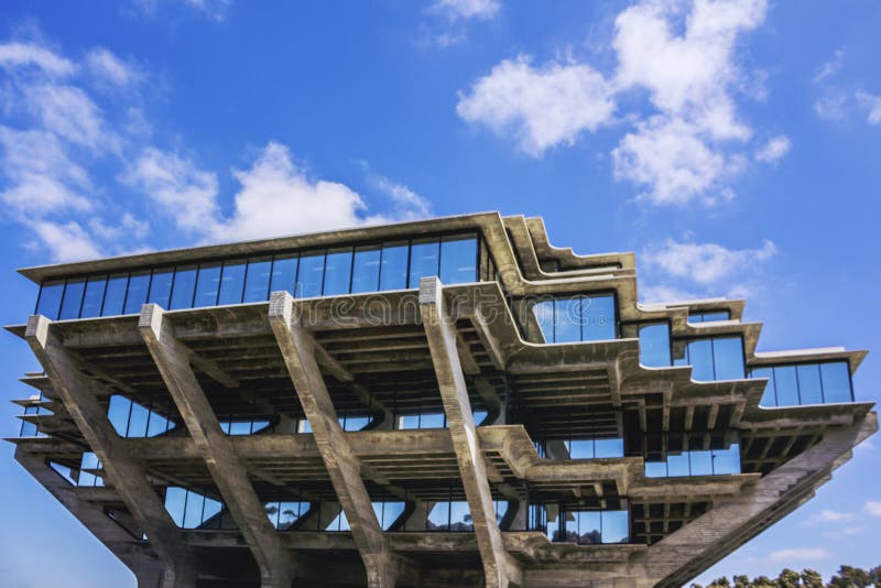 La Jolla, San Diego, California, USA - April 3, 2017: The Geisel Library building of the University of California San Diego.