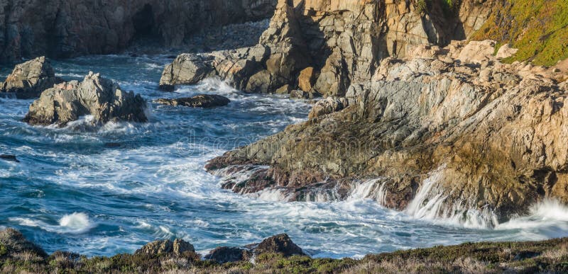 Diversity Graces the Coastal Landscape of California Stock Image 
