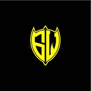 La Letra Inicial Del Logotipo Del Escudo G W Es Amarillo Ilustraci n 