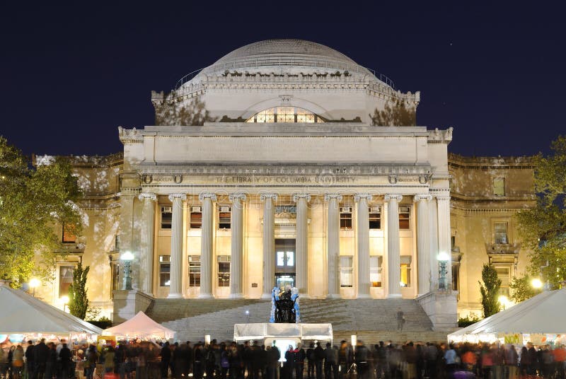 La libreria dell'Università di Columbia immagine stock La libreria dell'Università di Columbia immagine stock