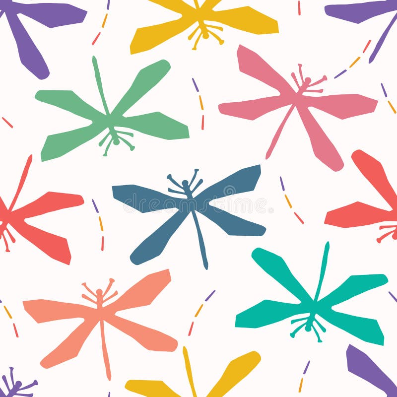 La libélula abstracta cortó formas Fondo incons?til del modelo del vector Papel de la mano que corta estilo del matisse de las al ilustración del vector La libélula abstracta cortó formas Fondo incons?til del modelo del vector Papel de la mano que corta estilo del matisse de las al ilustración del vector