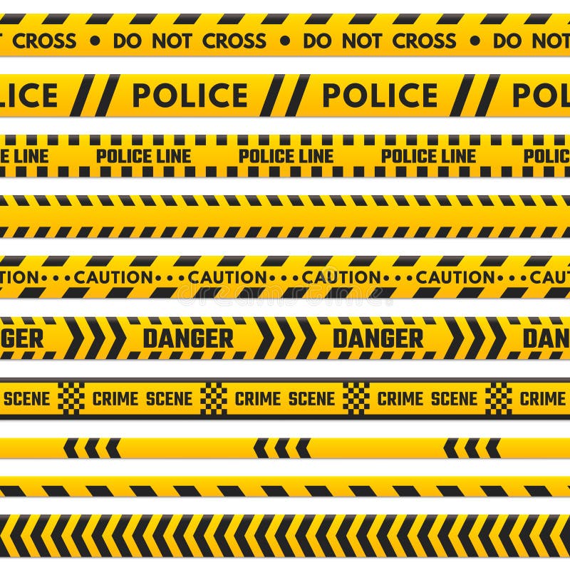 La linea nera e gialla della polizia non attraversa Frontiera della barriera isolata dal nastro del pericolo Bande della barriera illustrazione vettoriale La linea nera e gialla della polizia non attraversa Frontiera della barriera isolata dal nastro del pericolo Bande della barriera illustrazione vettoriale