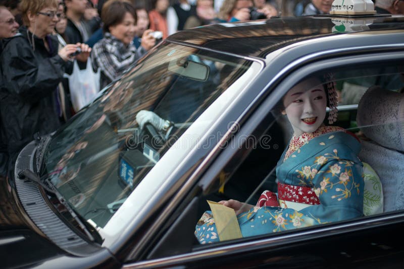 La livraison de geisha dans Gion