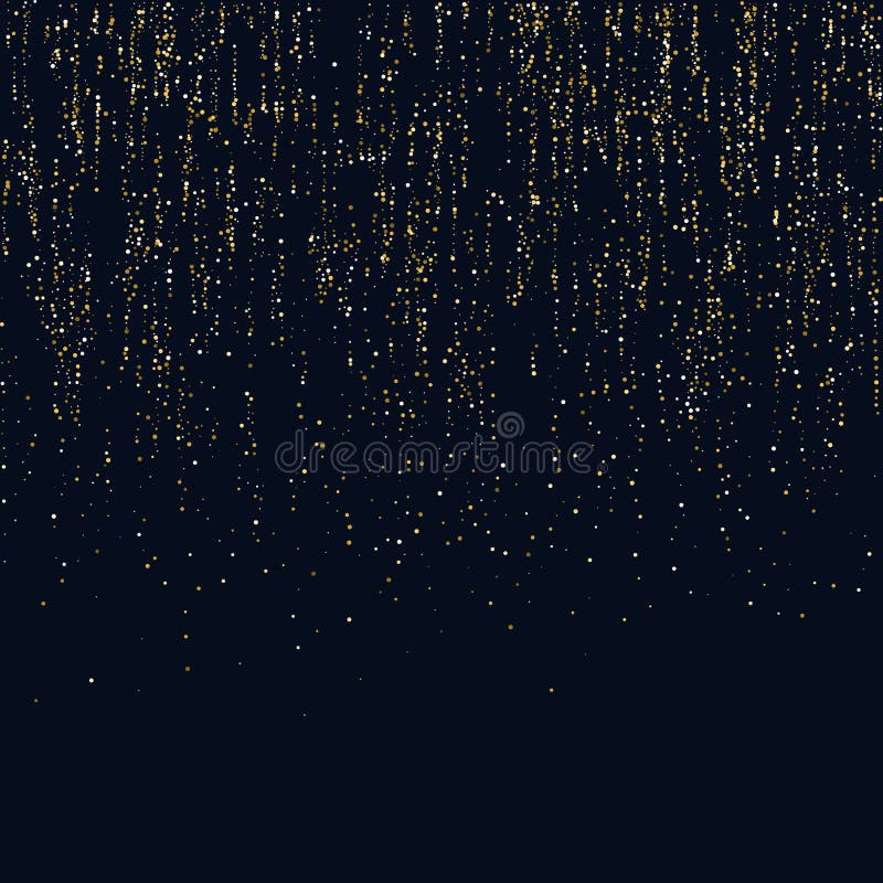 Bright vector illustration Magic rain of sparkling glittery particles lines on a dark background. Bright vector illustration Magic rain of sparkling glittery particles lines on a dark background.