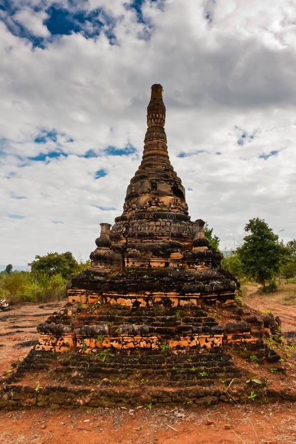 La locanda Dein Pagoda, Shan State, Myanmar di Shwe fotografia stock libera da diritti La locanda Dein Pagoda, Shan State, Myanmar di Shwe fotografia stock libera da diritti