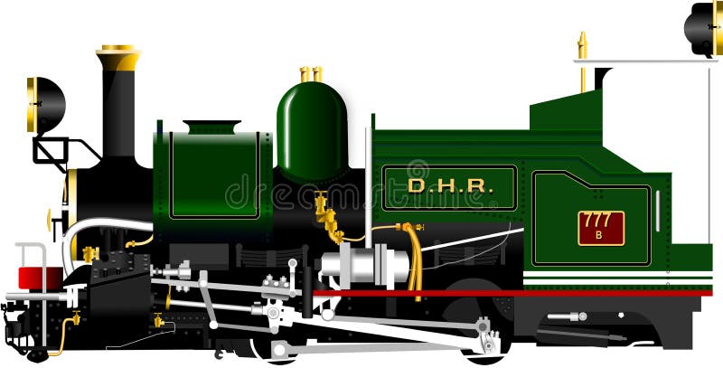 La locomotiva del treno del giocattolo di DHR ha usato per funzionare alla ferrovia della collina di Darjeeling