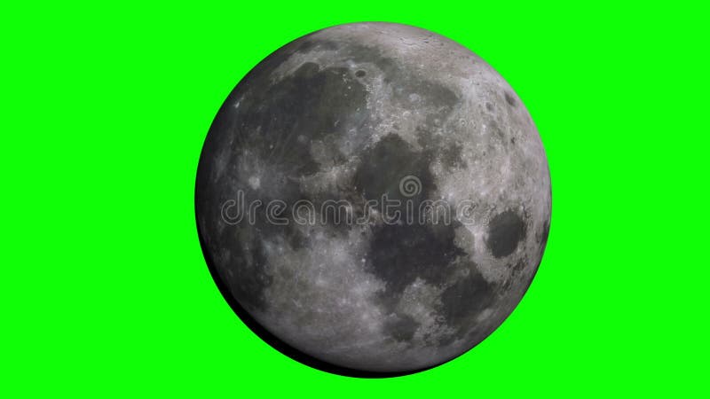 La luna con la pantalla verde stock de ilustración
