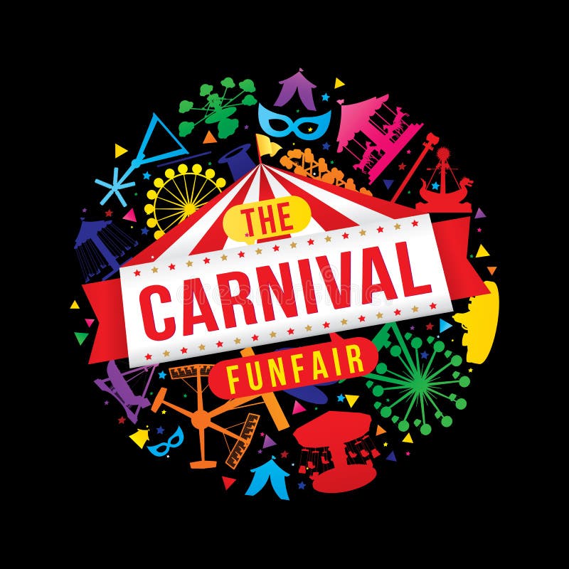 La luna park di carnevale royalty illustrazione gratis La luna park di carnevale royalty illustrazione gratis