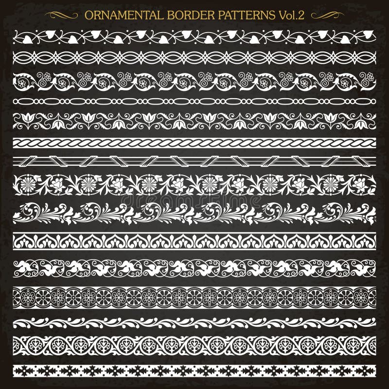 La línea de marco de la frontera ornamental vintage modela el vector 2 ilustración del vector La línea de marco de la frontera ornamental vintage modela el vector 2 ilustración del vector