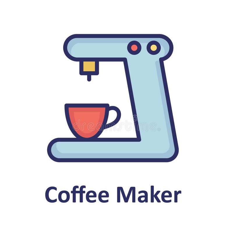 La machine de café a isolé l'icône de vecteur qui peut facilement modifier ou éditer illustration stock La machine de café a isolé l'icône de vecteur qui peut facilement modifier ou éditer illustration stock
