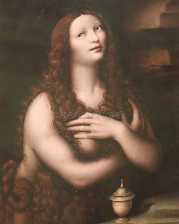 La Magdalena, painting by Giovanni Pietro Rizzoli (1495-1549) in the Cathedral of Burgos, Castile, Spain. La Magdalena, painting by Giovanni Pietro Rizzoli (1495-1549) in the Cathedral of Burgos, Castile, Spain.