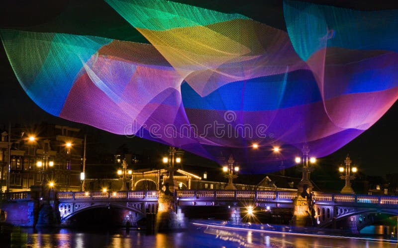 La magie colore Amsterdam image libre de droits La magie colore Amsterdam image libre de droits