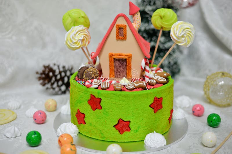 La Maison Douce Du Conte De Fees Hansel Et Du Gateau De Gretel Photo Stock Image Du Brun Biscuit