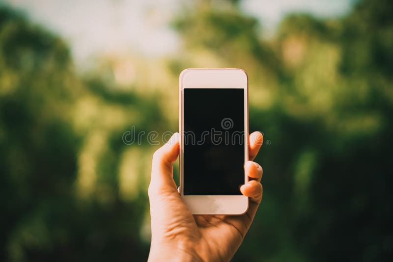 La mano de la mujer toma una foto del smartphone imagen de archivo libre de regalías La mano de la mujer toma una foto del smartphone imagen de archivo libre de regalías