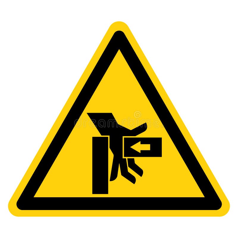 La mano machaca la fuerza del aislante derecho de la muestra del símbolo en el fondo blanco, ejemplo del vector libre illustration La mano machaca la fuerza del aislante derecho de la muestra del símbolo en el fondo blanco, ejemplo del vector libre illustration