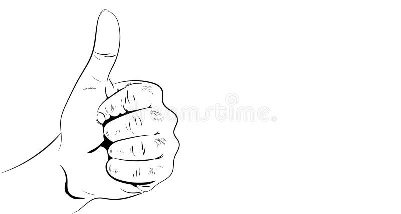 La mano masculina muestra a gesto una clase stock de ilustración La mano masculina muestra a gesto una clase stock de ilustración