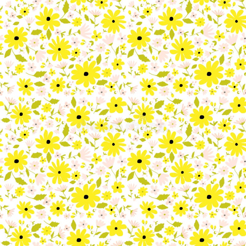 La mariquita dibujada mano inconsútil del modelo, fresas amarillas de los camomiles de las margaritas, embroma la tela, acolchand libre illustration La mariquita dibujada mano inconsútil del modelo, fresas amarillas de los camomiles de las margaritas, embroma la tela, acolchand libre illustration