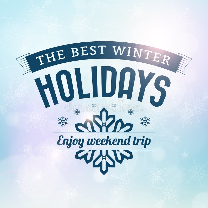 La meilleure affiche de voyage de vacances d'hiver illustration stock La meilleure affiche de voyage de vacances d'hiver illustration stock