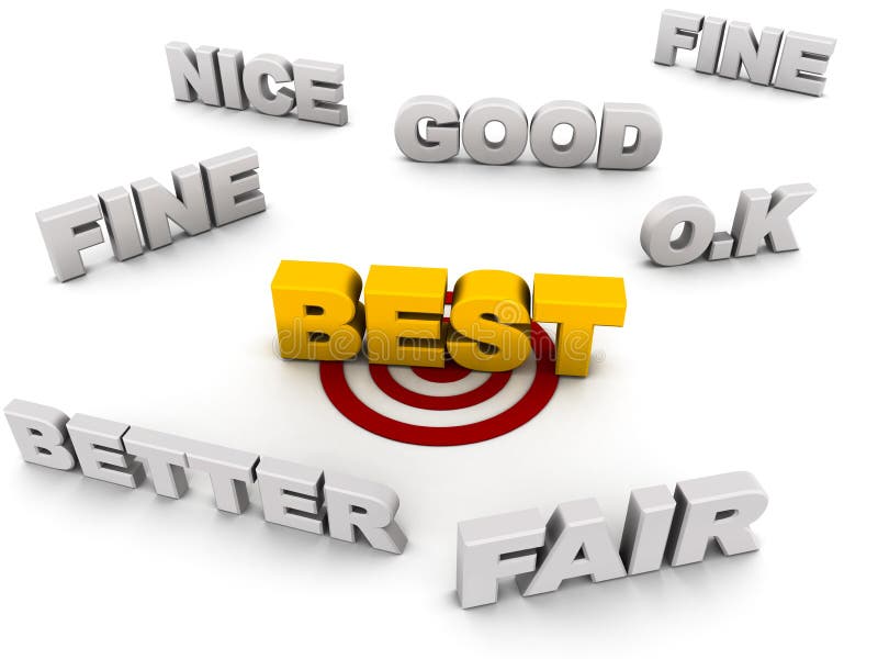 La meilleure option illustration stock La meilleure option illustration stock