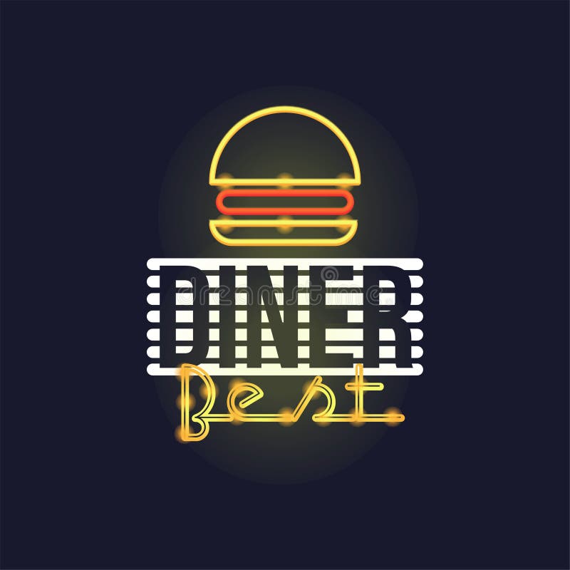 La mejor señal de neón retra de la cena, letrero que brilla intensamente brillante del vintage, ejemplo ligero del vector de la b libre illustration La mejor señal de neón retra de la cena, letrero que brilla intensamente brillante del vintage, ejemplo ligero del vector de la b libre illustration