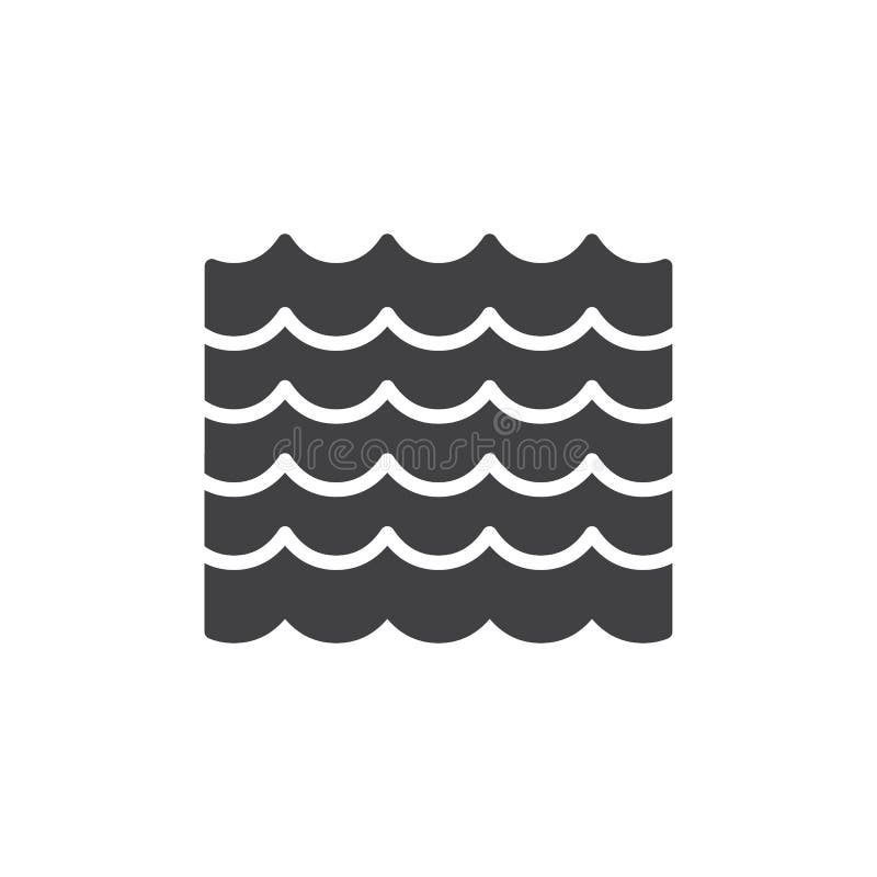 Sea waves icon vector, filled flat sign, solid pictogram isolated on white. Water symbol, logo illustration. Pixel perfect vector graphics. Sea waves icon vector, filled flat sign, solid pictogram isolated on white. Water symbol, logo illustration. Pixel perfect vector graphics