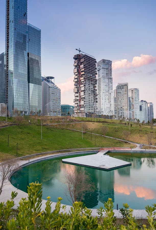La Mexicana, Santa Fe, CDMX De Parque Foto de archivo
