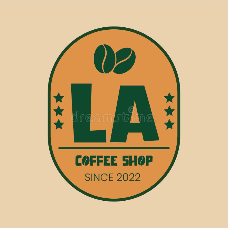 La Modern Coffee Shop Logo Stock Illustrations 1 La Modern Coffee
