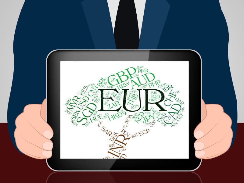 La moneda euro representa el intercambio Rate And Coin libre illustration La moneda euro representa el intercambio Rate And Coin libre illustration