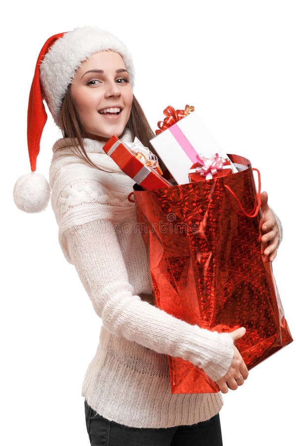 La muchacha con el bolso imagenes de archivo La muchacha con el bolso imagenes de archivo