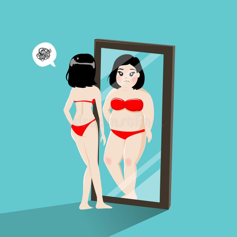 La muchacha delante del espejo libre illustration La muchacha delante del espejo libre illustration