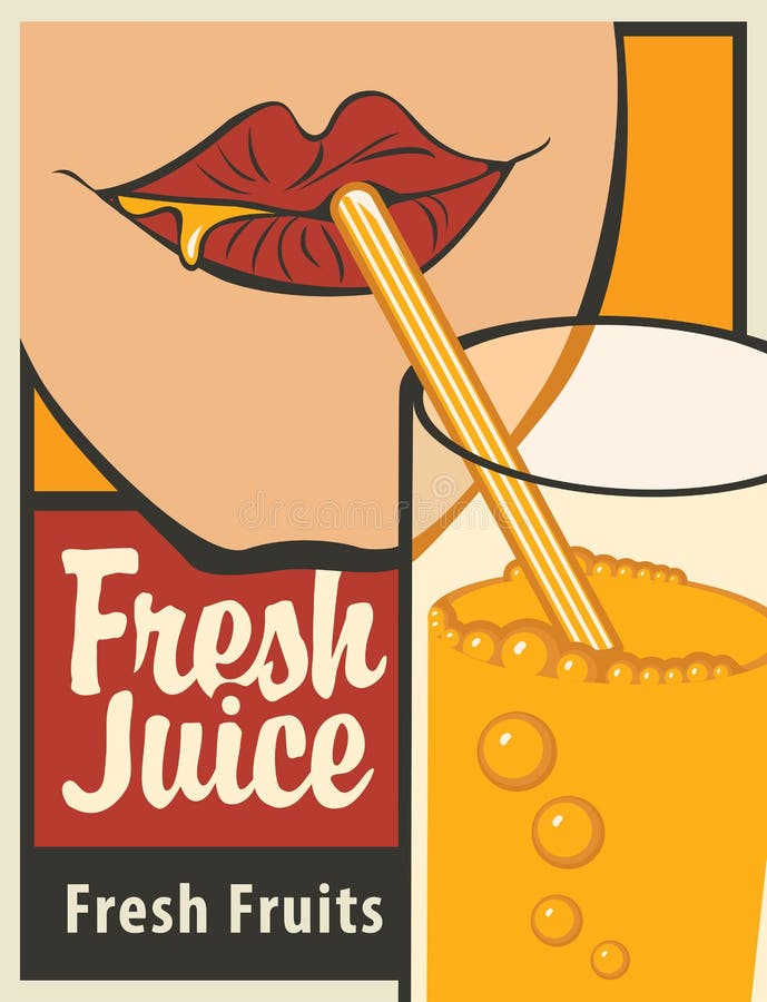 La muchacha está bebiendo un vidrio de jugo fresco ilustración del vector La muchacha está bebiendo un vidrio de jugo fresco ilustración del vector