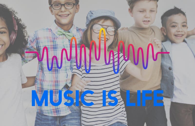 La musique ondule le concept audio de mode de vie images libres de droits La musique ondule le concept audio de mode de vie images libres de droits