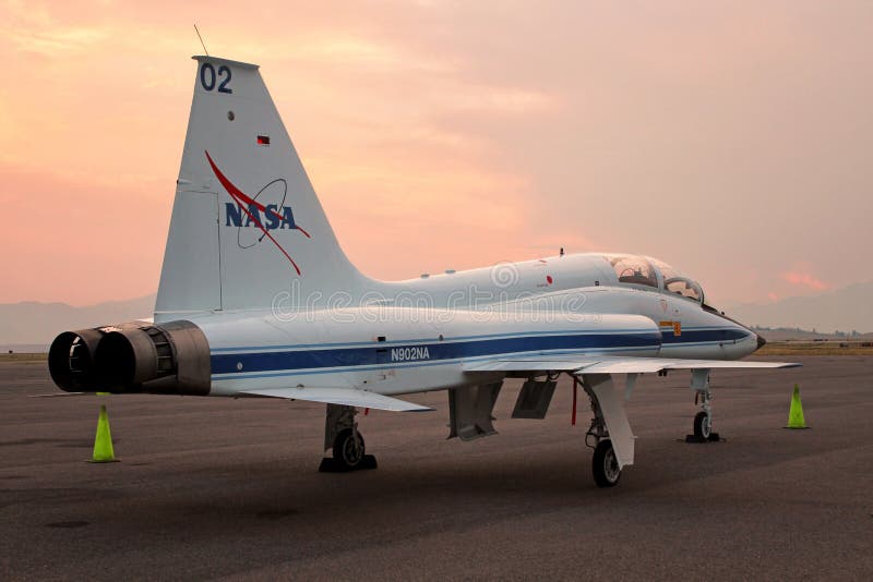 La NASA de la serre T-38 - avion-école d'avion à réaction d'astronaute