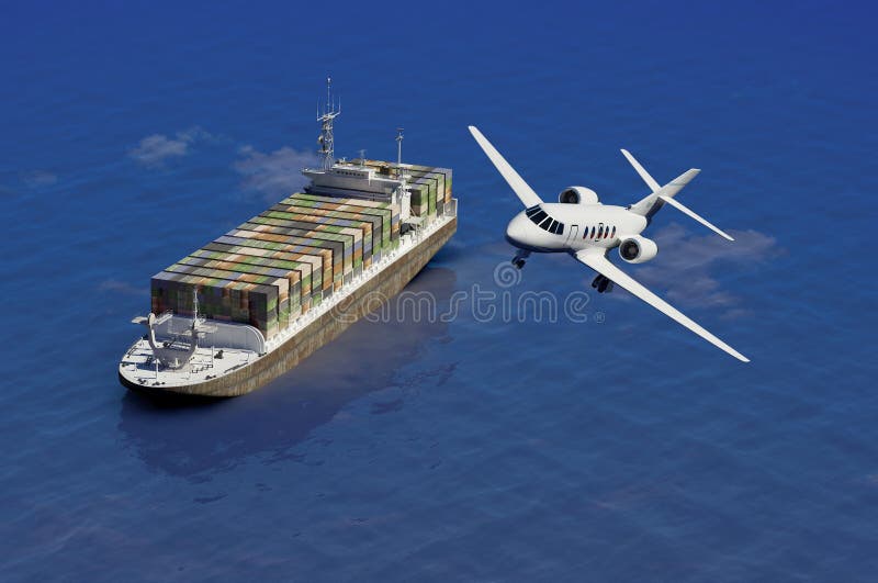 La nave da carico royalty illustrazione gratis