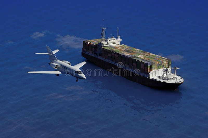 La nave da carico royalty illustrazione gratis