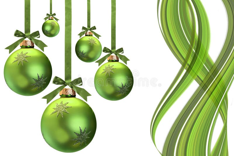 La Navidad verde stock de ilustración