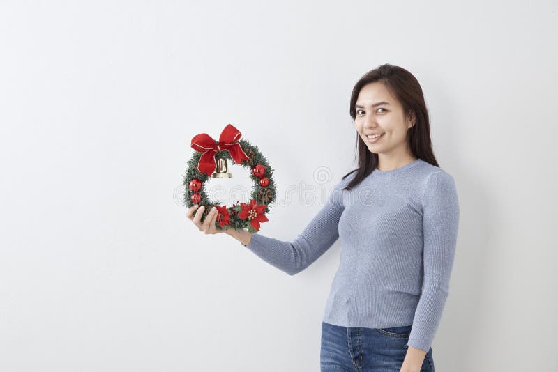 La Navidad y Feliz Año Nuevo 2019 de la mujer imágenes de archivo libres de regalías La Navidad y Feliz Año Nuevo 2019 de la mujer imágenes de archivo libres de regalías