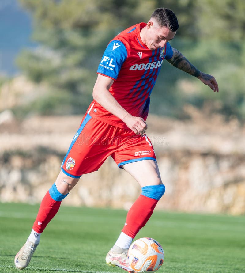 La Nucia, Spain – January 16, 2023. Viktoria Plzen goalkeeper Marian Tvrdon  during club friendly Ferencvaros vs Viktoria Plzen (0-0 Stock Photo - Alamy