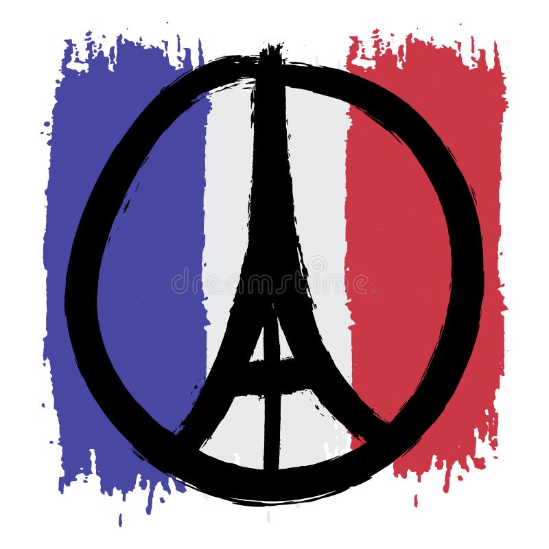 La paix dessinée à main levée de croquis pour l'illustration de Paris de prient des mains illustration libre de droits La paix dessinée à main levée de croquis pour l'illustration de Paris de prient des mains illustration libre de droits