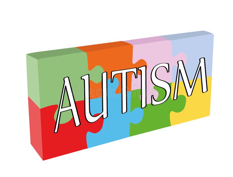 La palabra AUTISMO contra la perspectiva de rompecabezas Ilustraci?n del vector ilustración del vector La palabra AUTISMO contra la perspectiva de rompecabezas Ilustraci?n del vector ilustración del vector