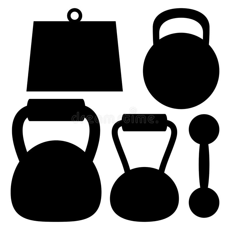 La palestra isolata del dumbell pesa la progettazione di vettore illustrazione di stock La palestra isolata del dumbell pesa la progettazione di vettore illustrazione di stock