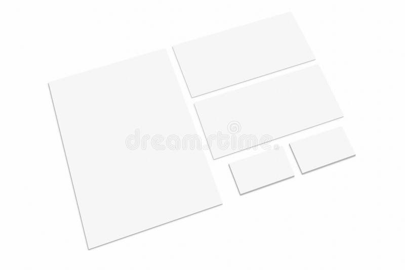 La papeterie vide et l'identité d'entreprise ont placé sur le fond blanc Maquette de marquage à chaud photos stock La papeterie vide et l'identité d'entreprise ont placé sur le fond blanc Maquette de marquage à chaud photos stock