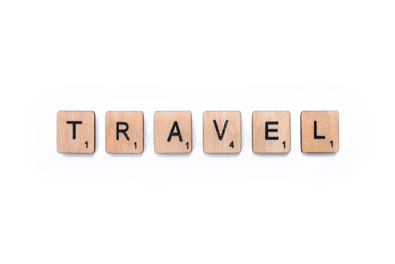 La parola VIAGGIO immagini stock libere da diritti La parola VIAGGIO immagini stock libere da diritti