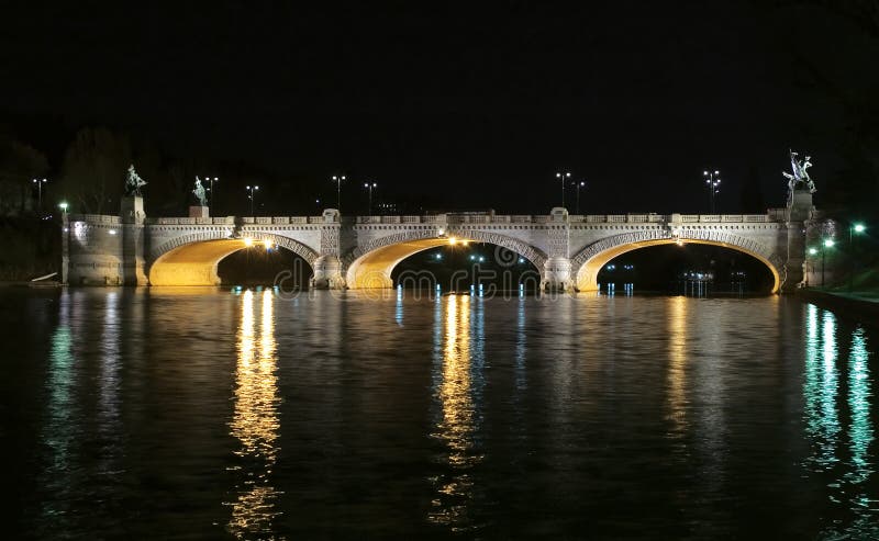 The ponte umberto bridge in torino Italy home of the 2006 Olympics. The ponte umberto bridge in torino Italy home of the 2006 Olympics